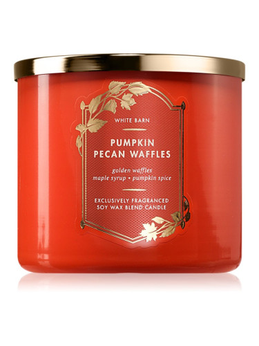 Bath & Body Works Pumpkin Pecan Waffles ароматна свещ 411 гр.