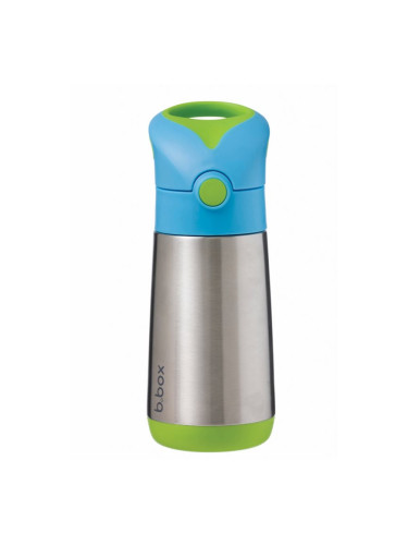 B.Box Thermos термос със сламка Blue 350 мл.