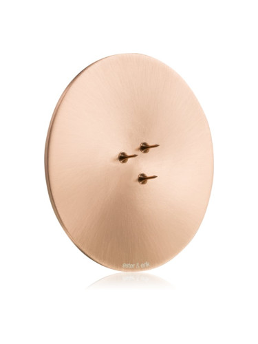 ester & erik accessories candle plates свещник за ароматна свещ matt rose gold 9 см