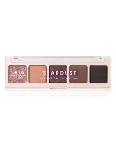 MUA Makeup Academy Professional 5 Shade Palette палитра сенки за очи цвят Stardust 3,8 гр.