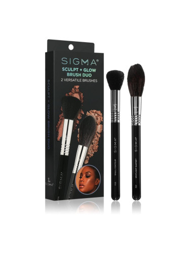 Sigma Beauty Brush Duo Beauty Sculpt + Glow комплект четки (за перфектен външен вид)