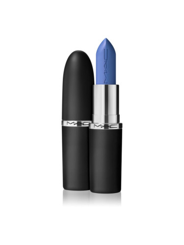 MAC Cosmetics MACximal Sleek Satin Lipstick кремообразно хидратиращо червило цвят Tilted Denim 3,5 гр.