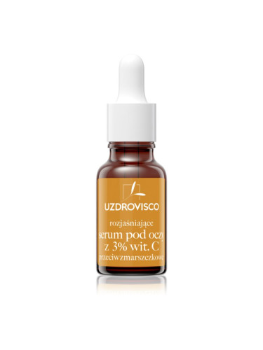 Uzdrovisco Eyebright Brightening Eye Serum озаряващ серум за околоочната зона с витамин С 15 мл.