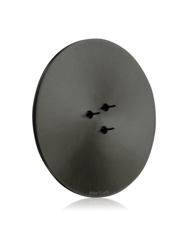 ester & erik accessories candle plates свещник за ароматна свещ matt black 9 см