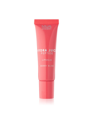 MUA Makeup Academy Hydra Juice Peptide Lip Balm хидратиращ балсам за устни за блясък аромати Berry Bliss (Strawberry) 10 мл.