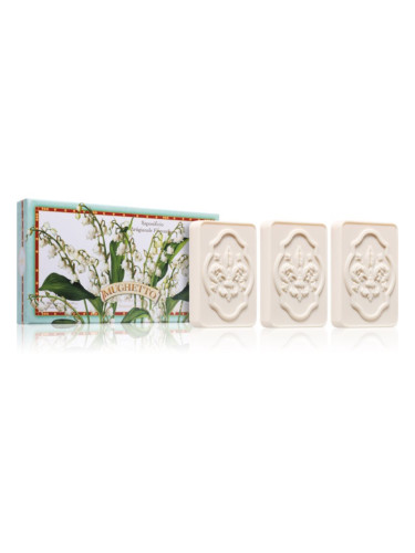 Saponificio Artigianale Fiorentino Lily Of The Valley Set комплект твърди сапуни 3x125 гр.