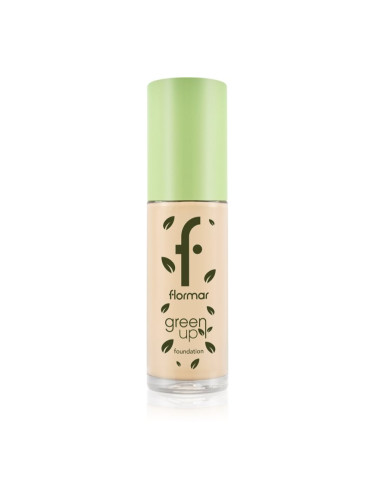 flormar Green Up Foundation матиращ фон дьо тен цвят 010 Pure Beige 30 мл.