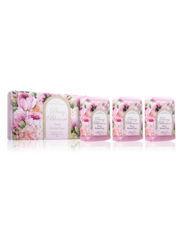 Saponificio Artigianale Fiorentino Peony Blossom Set комплект твърди сапуни 3x200 гр.