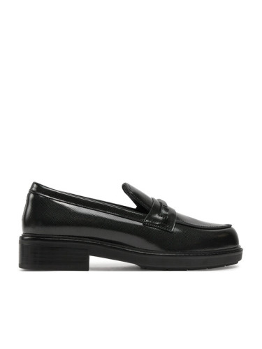 Calvin Klein Лоуфъри Loafer W/M Bar Saff Lth HW0HW02076 Черен