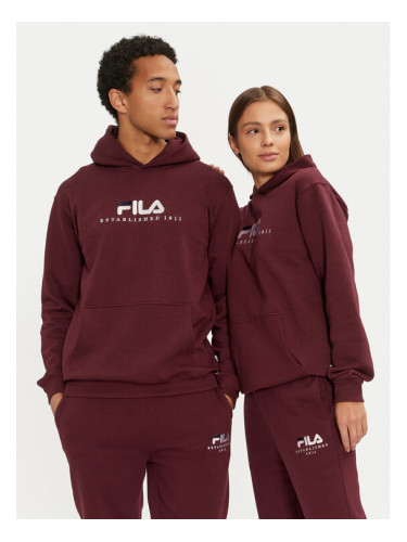 Fila Суитшърт Unisex Brunssum FAU0145 Бордо Regular Fit