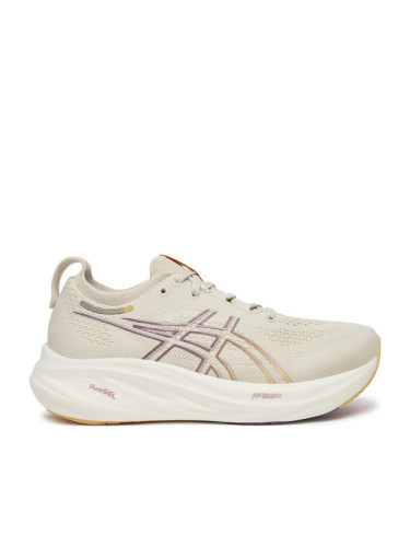 Asics Маратонки за бягане Gel-Nimbus 26 1012B601 Бежов