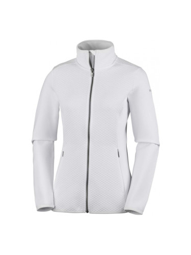 Columbia ROFFE RIDGE FULL ZIP FLEECE Дамски суитшърт, бяло, размер