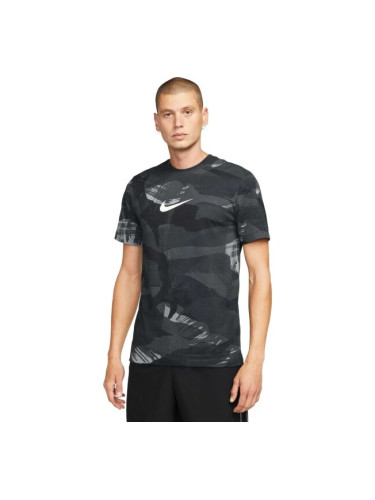 Nike NK DF TEE CAMO AOP Мъжка тениска, тъмносиво, размер