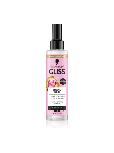 Schwarzkopf Gliss Liquid Silk балсам без отмиване за подсилване и блясък на косата 200 мл.