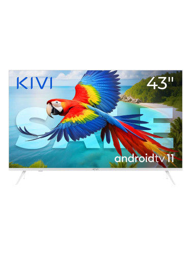 43', UHD, Android TV 11, White, 3840x2160, 60 Hz, Sound 2x12W, 53 kWh/