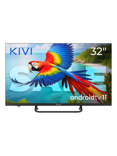 32", Black, HD 2k, Android TV 11, Black, 1920x1080, 60 Hz, AV1, Sound 