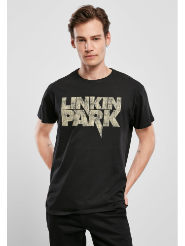 Black T-shirt with Linkin Park Distressed logo