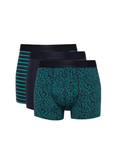 DEFACTO Men's Patterned 3-Pack Boxer