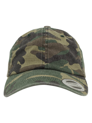 Low Profile Camouflage Camo Washed Cap