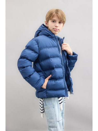 DEFACTO Boy's Water Repellent Hooded Coat