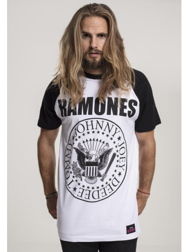 Ramones Circle Raglan T-shirt wht/blk