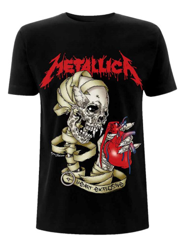 Metallica Риза Heart Explosive Unisex Black M