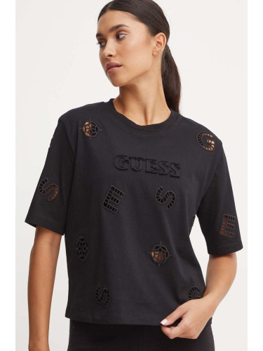 Тениска Guess PEONY в черно V4YI16 I3Z14