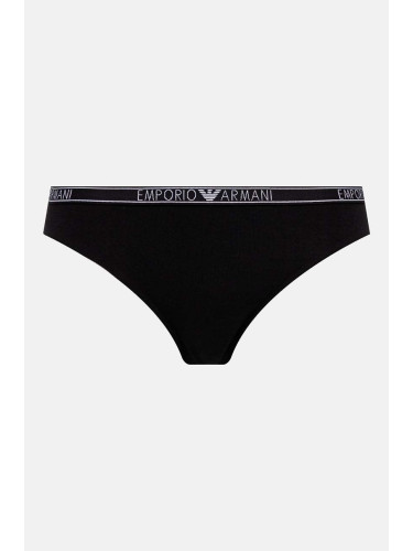 Бикини тип бразилиана Emporio Armani Underwear в черно 164752 4F223