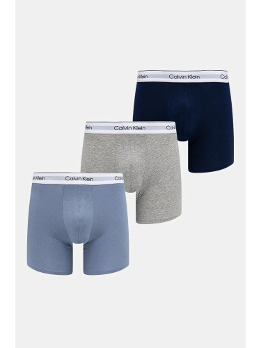 Боксерки Calvin Klein Underwear (3 броя) в синьо 000NB3964A