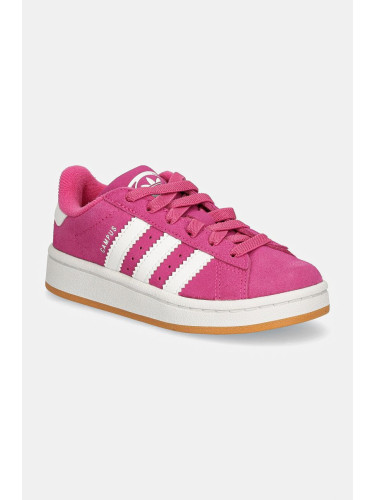 Детски велурени маратонки adidas Originals CAMPUS 00s EL C в лилаво JH6328