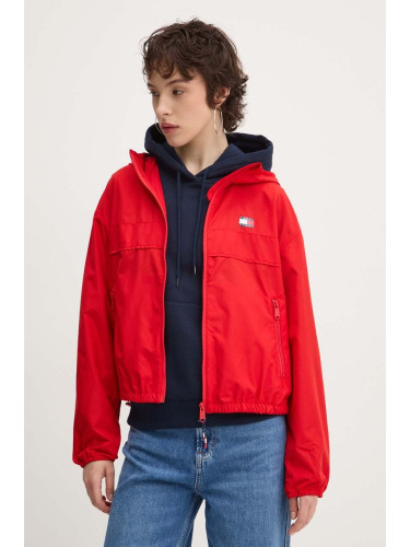 Ветровка Tommy Jeans в червено преходен модел DW0DW19302