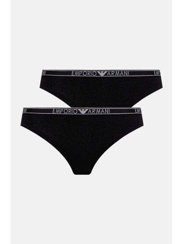 Прашки Emporio Armani Underwear (2 чифта) в черно 163333 4F223