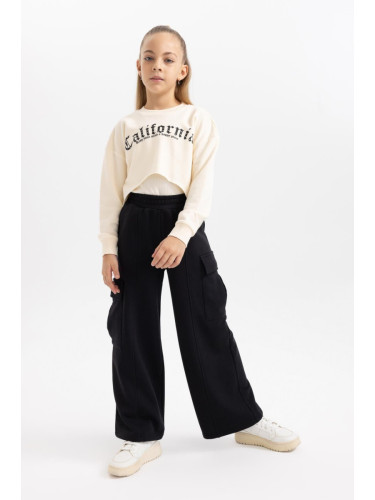 DEFACTO Girl's Cargo Fit Sweatpants