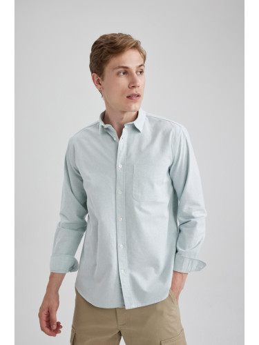 DEFACTO Regular Fit Oxford Long Sleeve Shirt