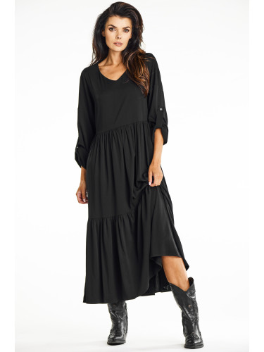 Awama Woman's Dress A669 Black