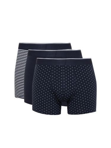 DEFACTO Regular Fit Patterned 3-Pack Boxer