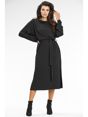 Awama Woman's Dress A671 Black