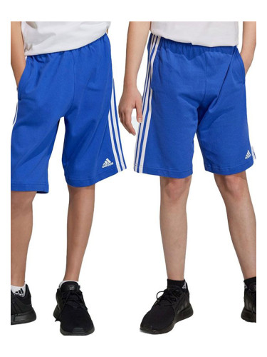 ADIDAS Sportswear Essentials 3-Stripes Knit Shorts Blue