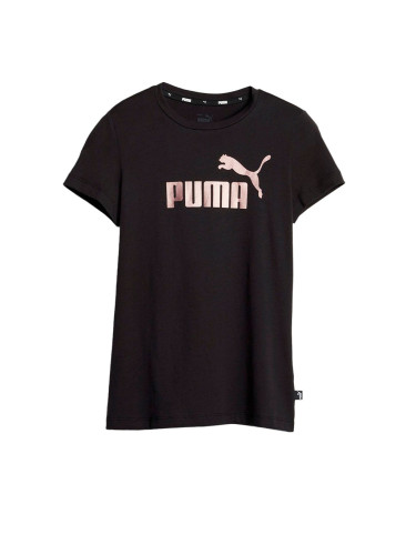 PUMA Essentials+ Logo Tee Black