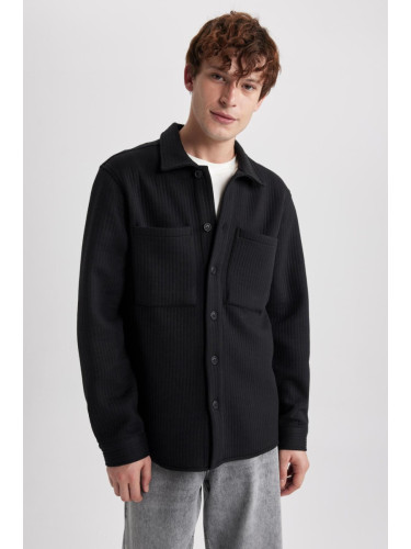 DEFACTO Regular Fit Long Sleeve Shirt Jacket