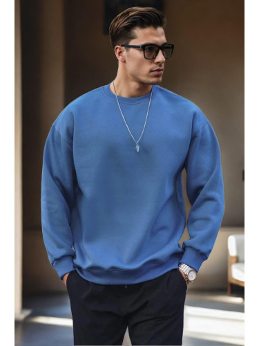 70650 Dewberry Oversize Men Sweatshirt-INDIGO