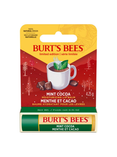 Burt’s Bees Festive хидратиращ балсам за устни вкус Mint Cocoa 4,25 гр.