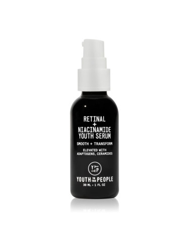 Youth To The People Youth Retinal + Niacinamide Serum нощен серум против стареене на кожата 30 мл.