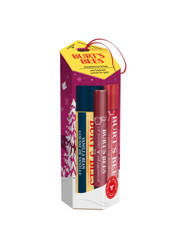 Burt’s Bees Festive Mistletoe Kiss подаръчен комплект (за устни)