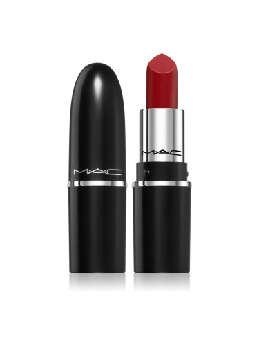 MAC Cosmetics MACximal Sleek Satin Lipstick Mini сатенено червило за перфектен външен вид цвят BRICK-O-LA 1,8 гр.