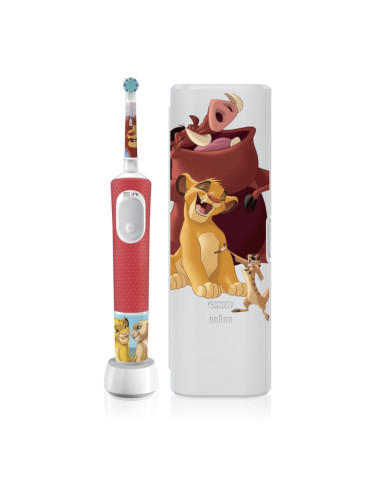 Oral B PRO Kids 3+ The Lion King електрическа четка за зъби с калъфка за деца 1 бр.