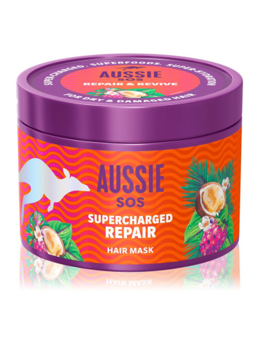 Aussie SOS Supercharged Repair маска за коса 500 мл.