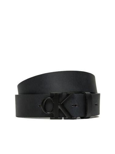 Calvin Klein Jeans Мъжки колан Round Mono Plaque Lthr Belt 35Mm K50K512068 Черен