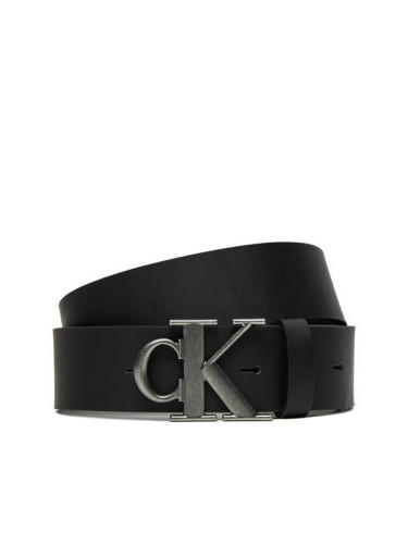 Calvin Klein Jeans Мъжки колан Round Mono Plaque Lthr Belt 40Mm K50K512067 Черен