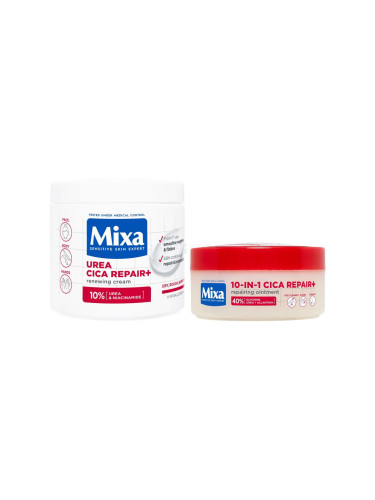 Пакет с отстъпка Крем за тяло Mixa 10-In-1 Cica Repair+ Repairing Ointment + Крем за тяло Mixa Urea Cica Repair+ Renewing Cream